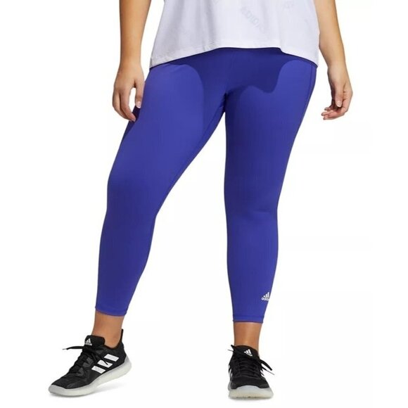 NWT ADIDAS Believe This 2.0 Prime Blue 7/8 Leggings - Blue/reddish - Size: 2X - Picture 1 of 12